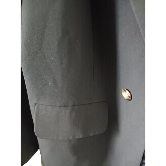 Eloquii Womens Blazer Jacket Career Basic Open Front Button Lined Black Size 20 - Picture 4 of 7